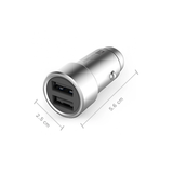 Xiaomi Mi Car Charger 3.6A Fast Charging Metal Style - SILVER